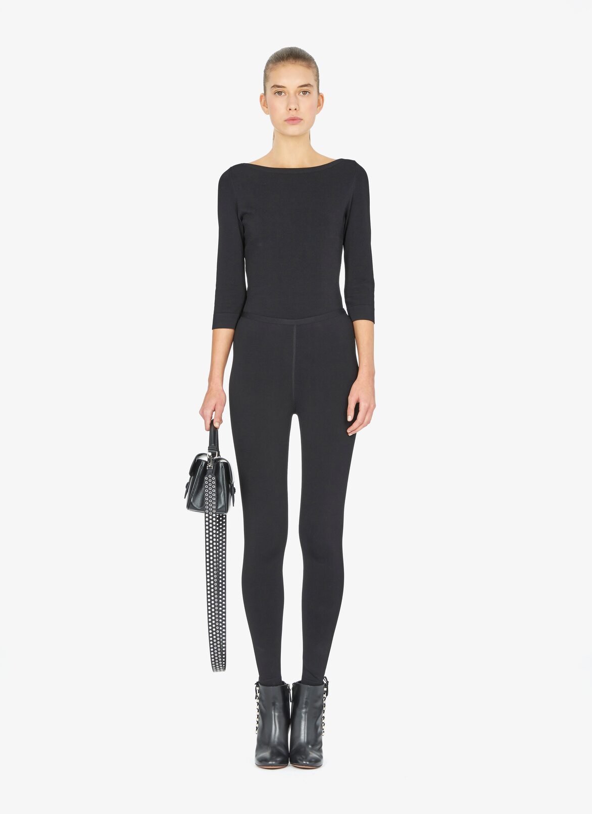CLOSED BAG PM CUIR LUX OEILLET2 STRAP BLACK ALAÏA BLACK CLOSED BAG PM CUIR LUX OEILLET2 STRAP BLACK